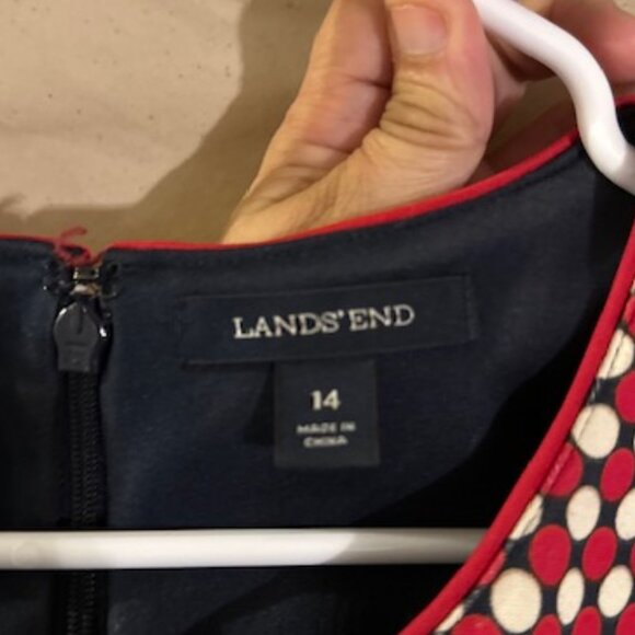 Lands' End Red and White Checkered Dress - Picture 3 of 3